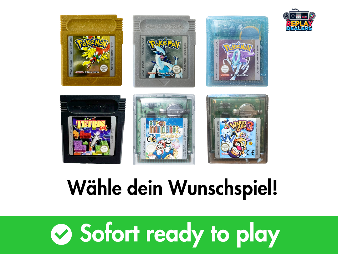 Gameboy Color (Grün) + Kultspiel nach Wahl – Sofort spielbereit!